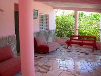 Terrace of the Hotel MI PEQUENO HOTEL - La Descubierta - Dominican Republic